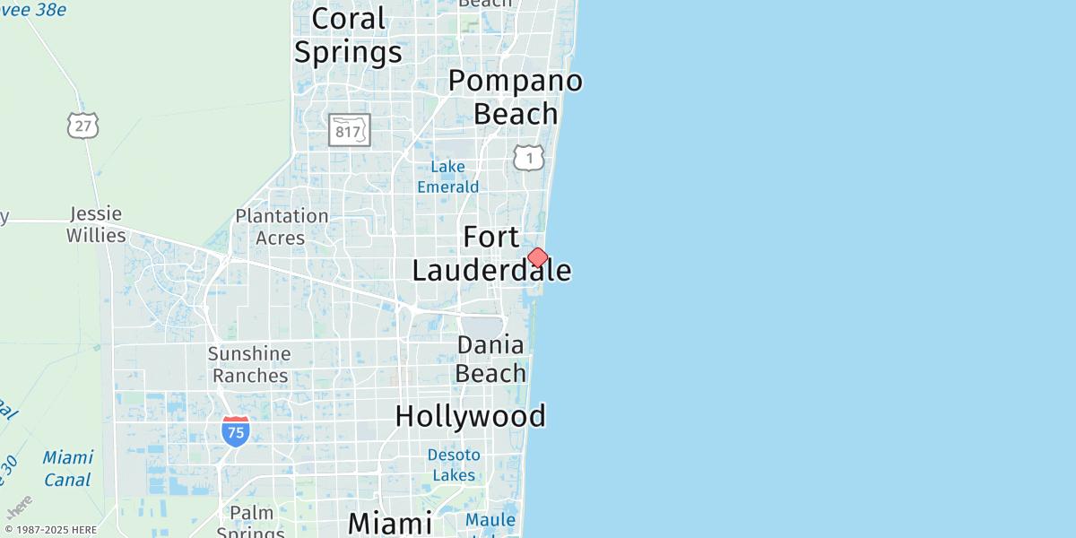 Map of Bahia Mar Yacht Club