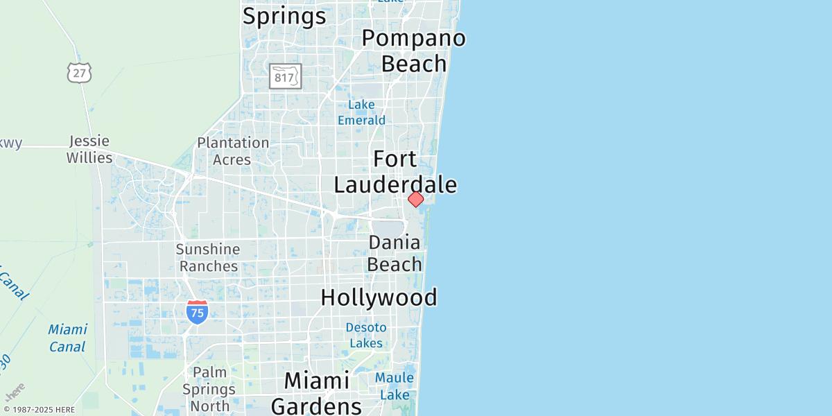 Map of Port Everglades, Turning Basin