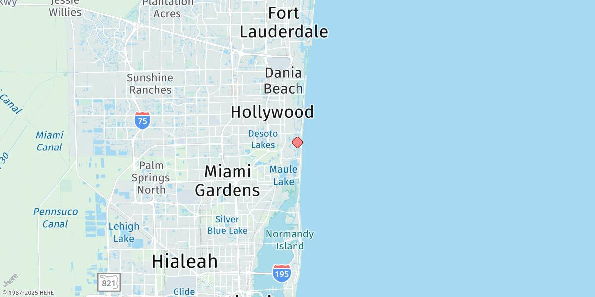 Map of Golden Beach, Icww