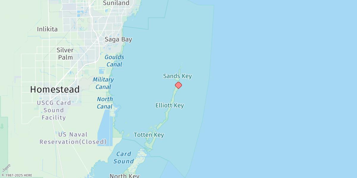 Map of Sea Grape Point, Elliott Key