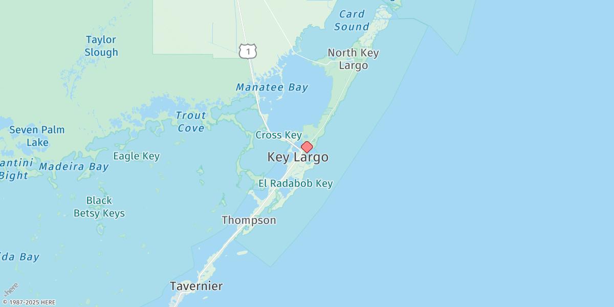 Map of Garden Cove, Key Largo