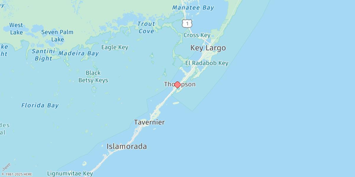 Map of Point Charles, Key Largo