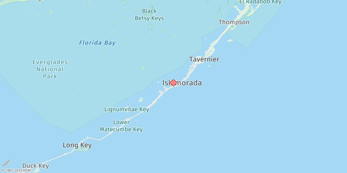 Map of Snake Creek, Hwy. 1 Bridge, Windley Key