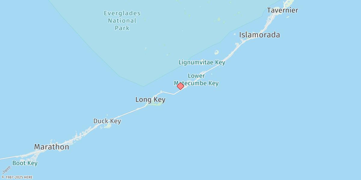 Map of Channel Two, East, Lower Matecumbe Key, Fla. Bay