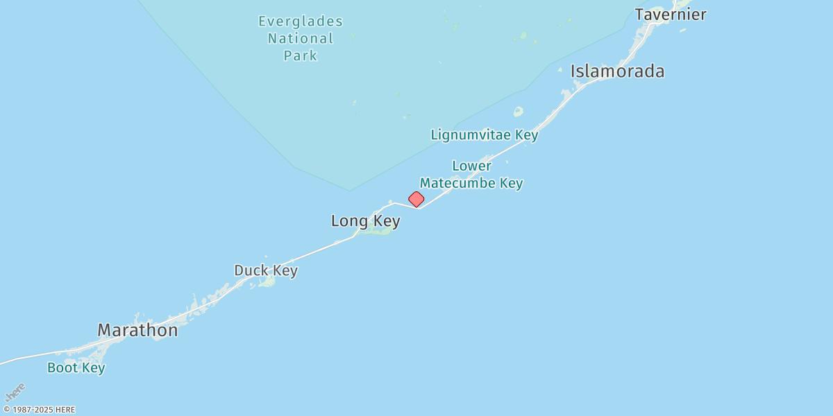 Map of Channel Five, East Side, Hawk Channel