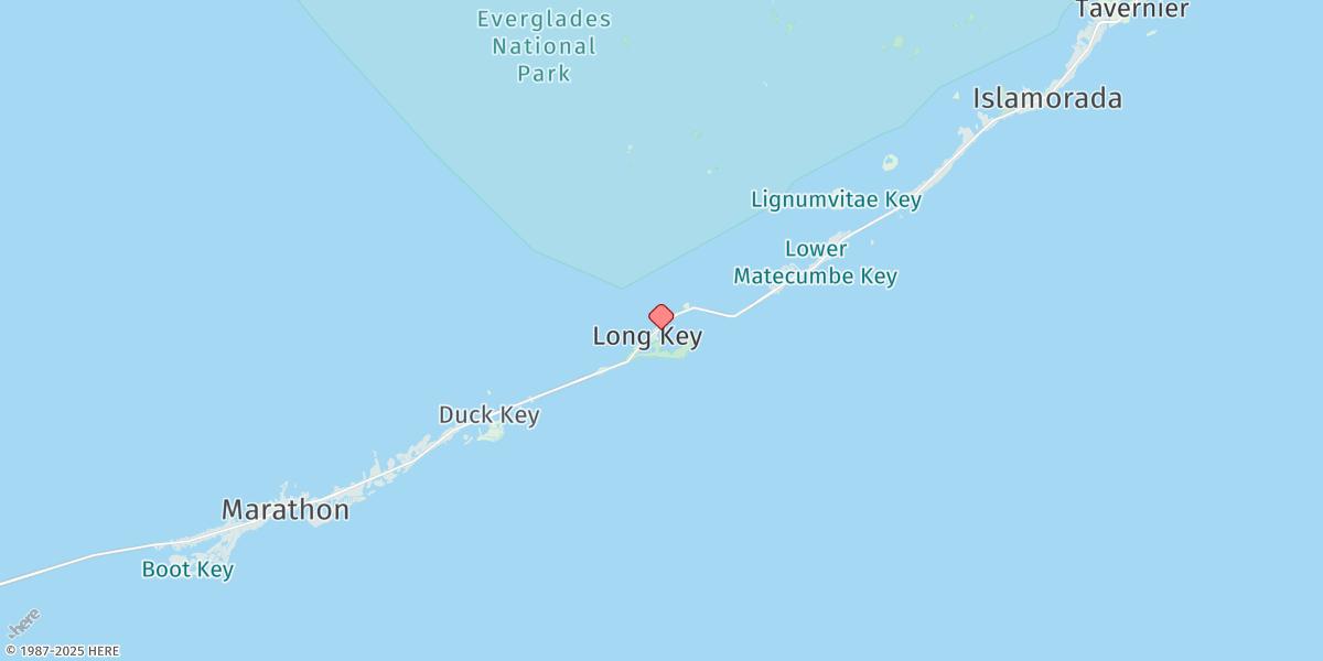 Map of Long Key Bight, Long Key