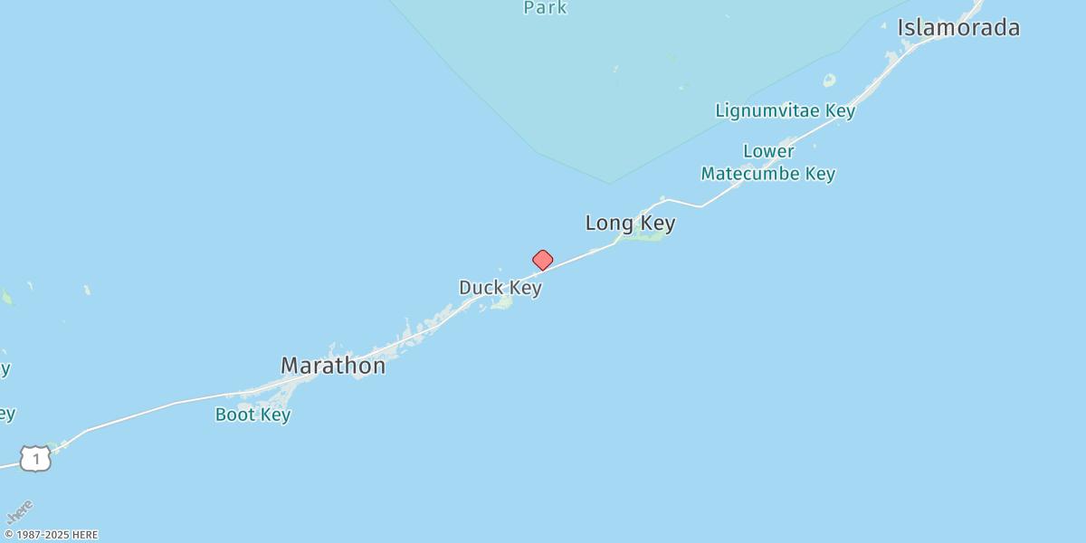 Map of Conch Key, Eastern End