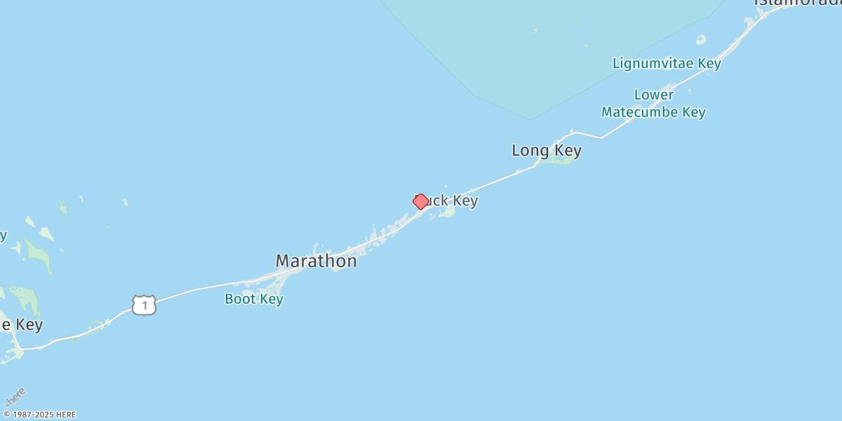 Map of Grassy Key, North Side, Florida Bay