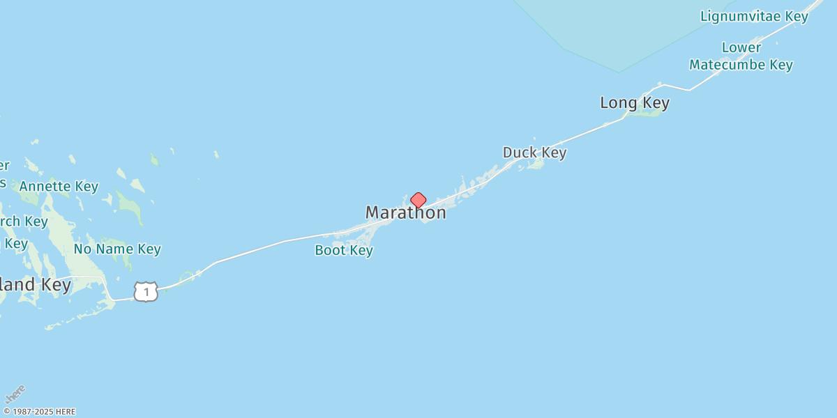 Map of Vaca Key-fat Deer Key Bridge