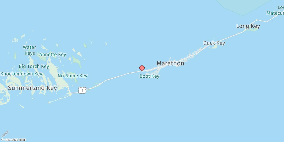 Map of Knight Key Channel, Knight Key, Florida Bay