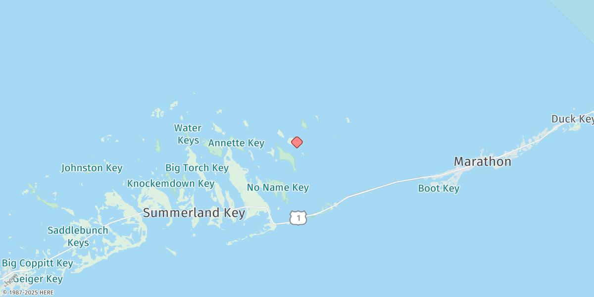 Map of Johnson Keys, South End