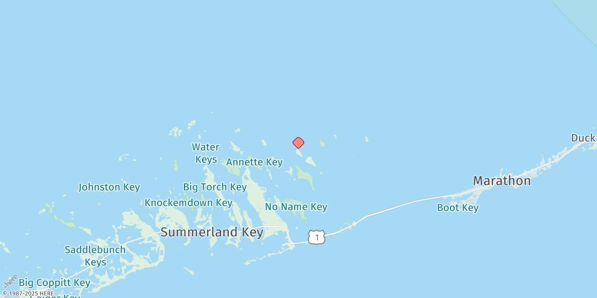 Map of Johnson Keys, North End