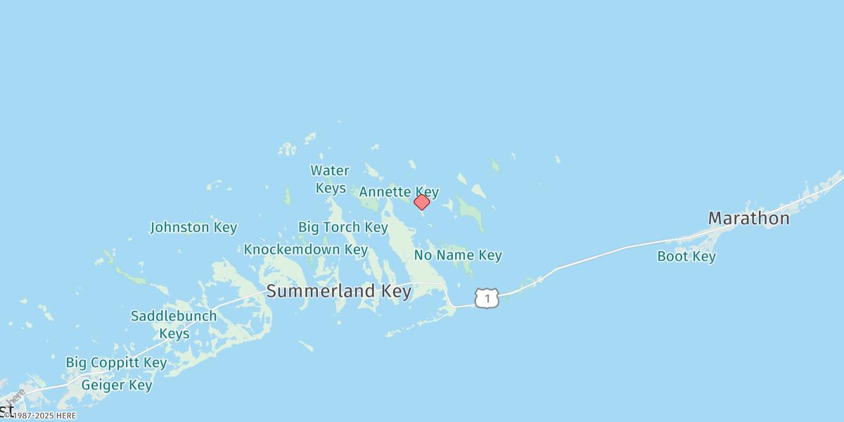 Map of Mayo Key, Big Spanish Channel