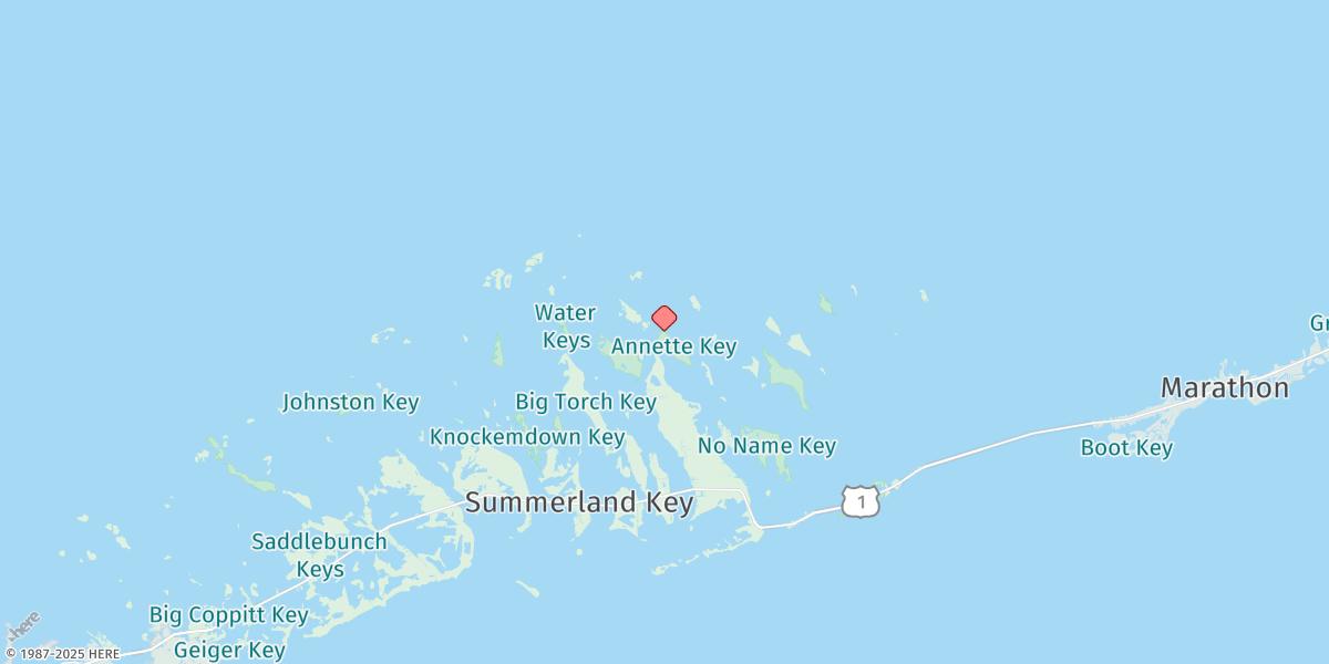 Map of Annette Key, North End, Big Spanish Channel