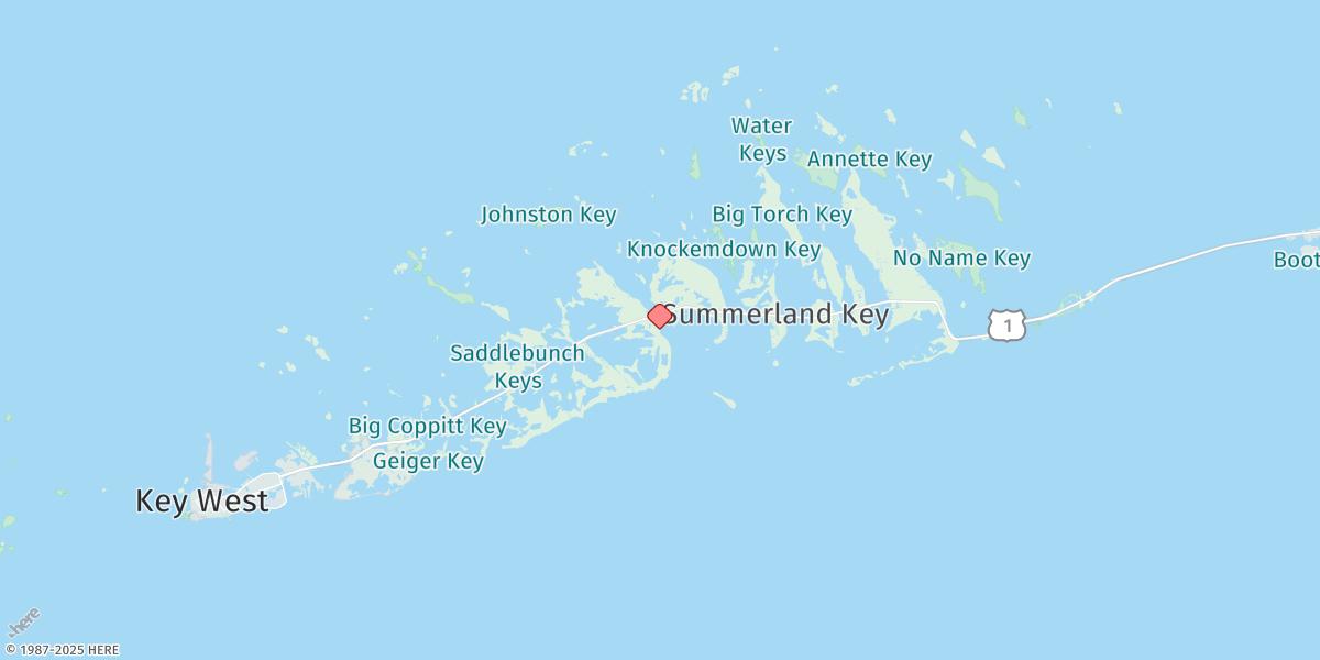 Map of Sugarloaf Key, Pirates Cove