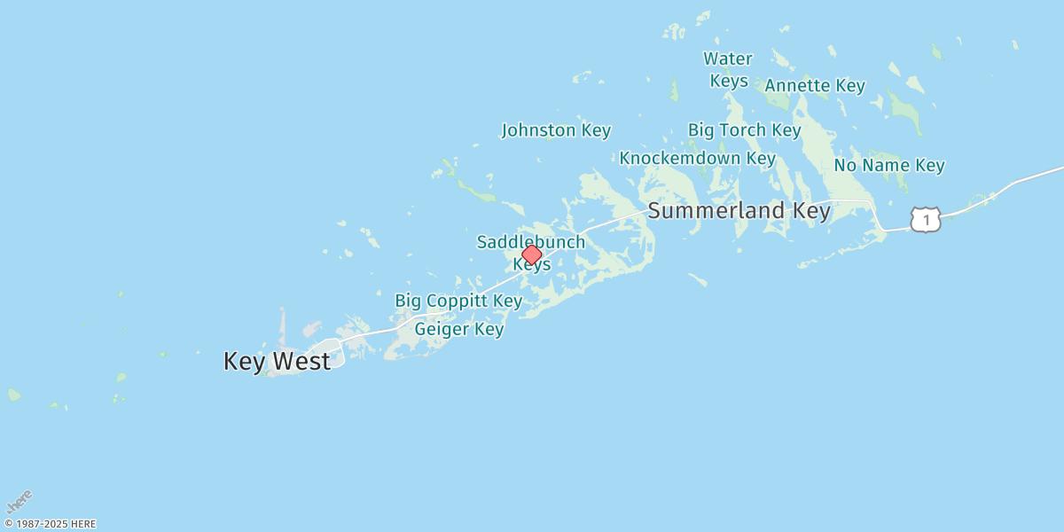 Map of Saddlebunch Keys, Channel No. 3