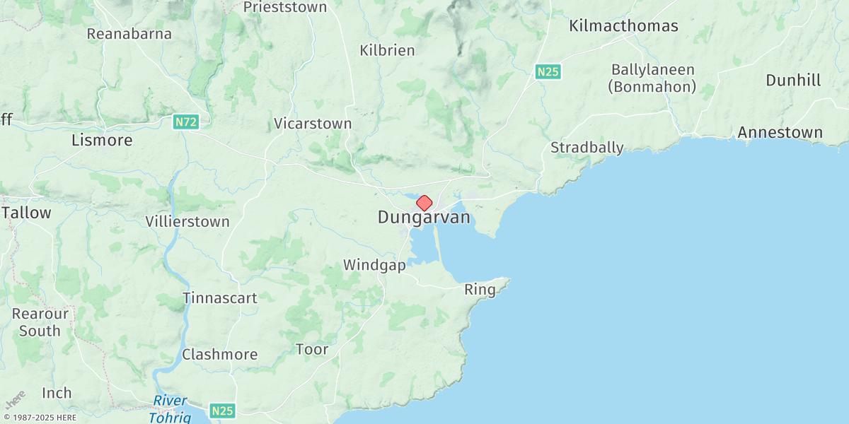Map of Dungarvan Harbour