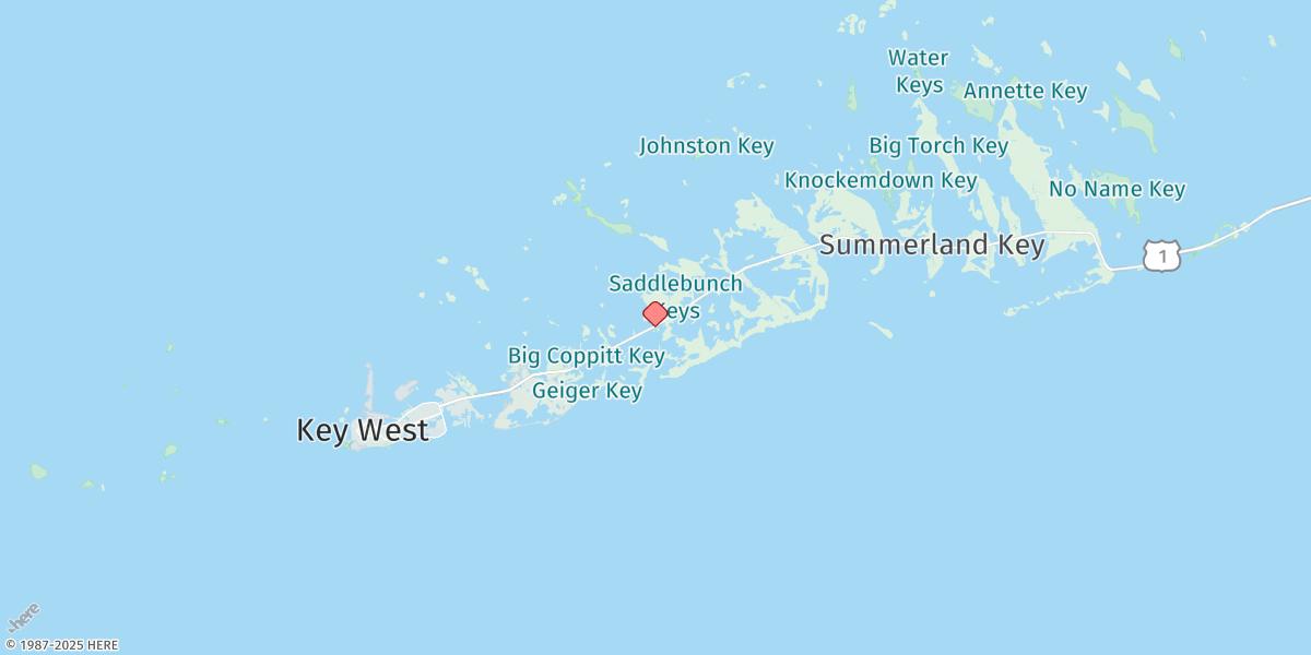 Map of Saddlebunch Keys, Channel No. 4