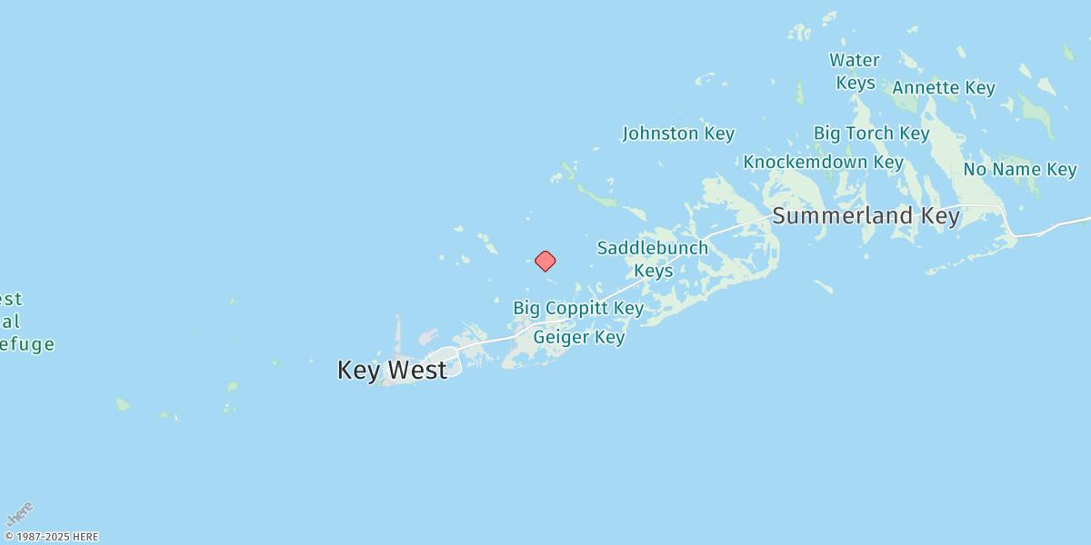 Map of Duck Key Point, Duck Key, Waltz Key Basin