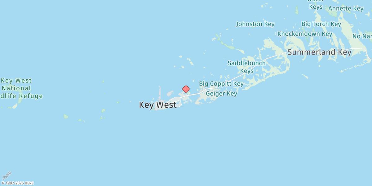 Map of Key Haven - Stock Island Channel