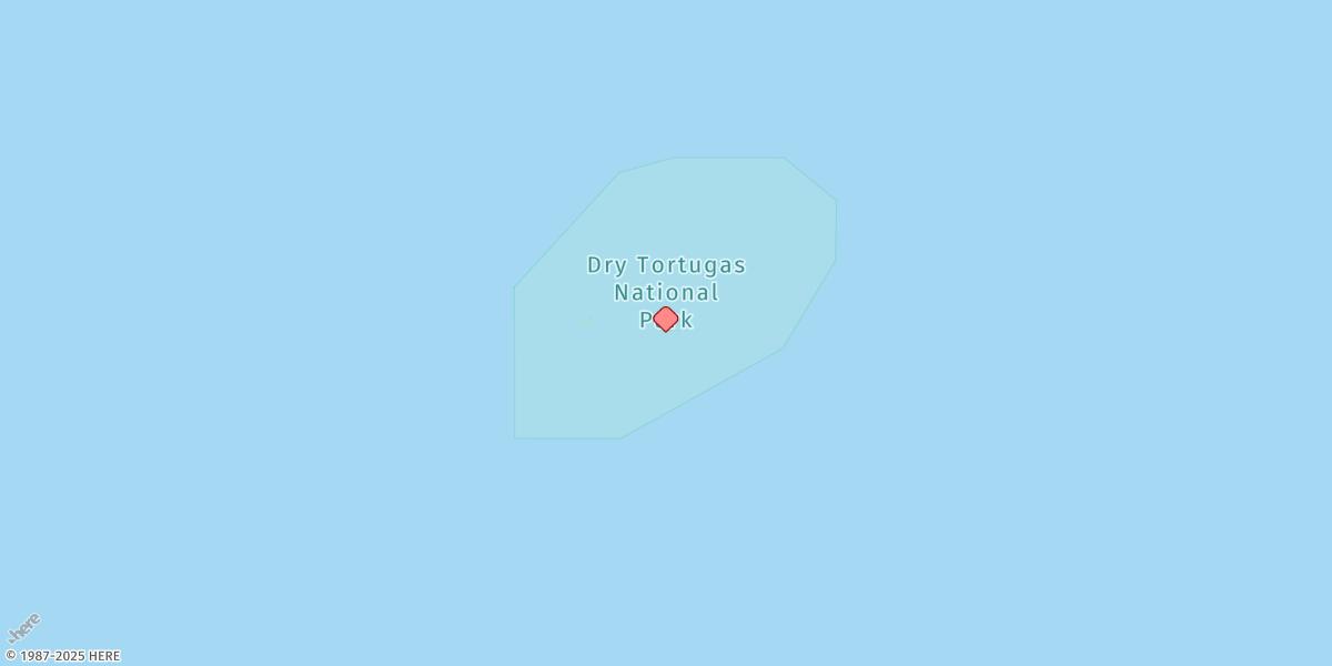 Map of Garden Key, Dry Tortugas