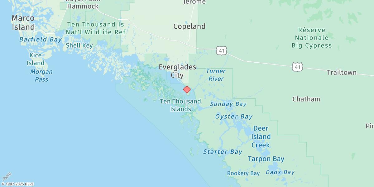 Map of Chokoloskee