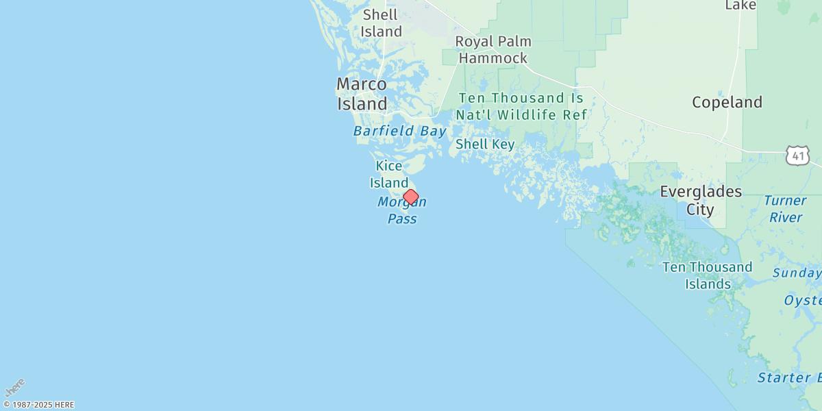 Map of Cape Romano