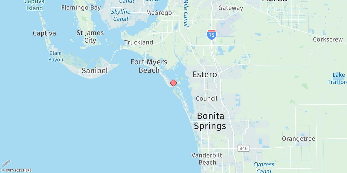 Map of Carlos Point, Estero Bay