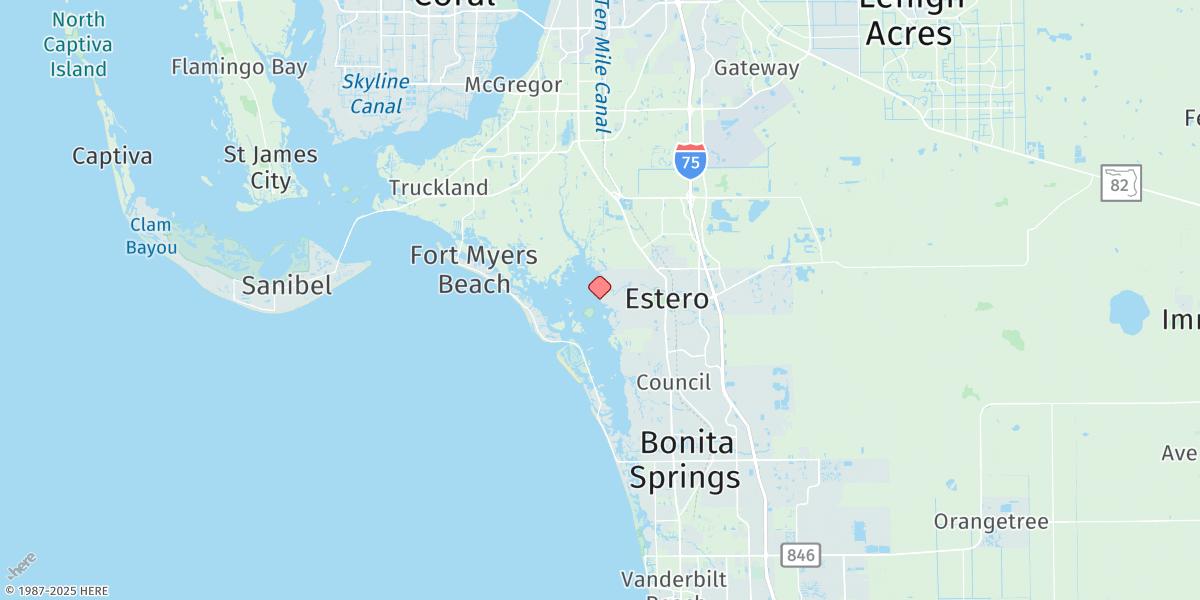 Map of Estero River
