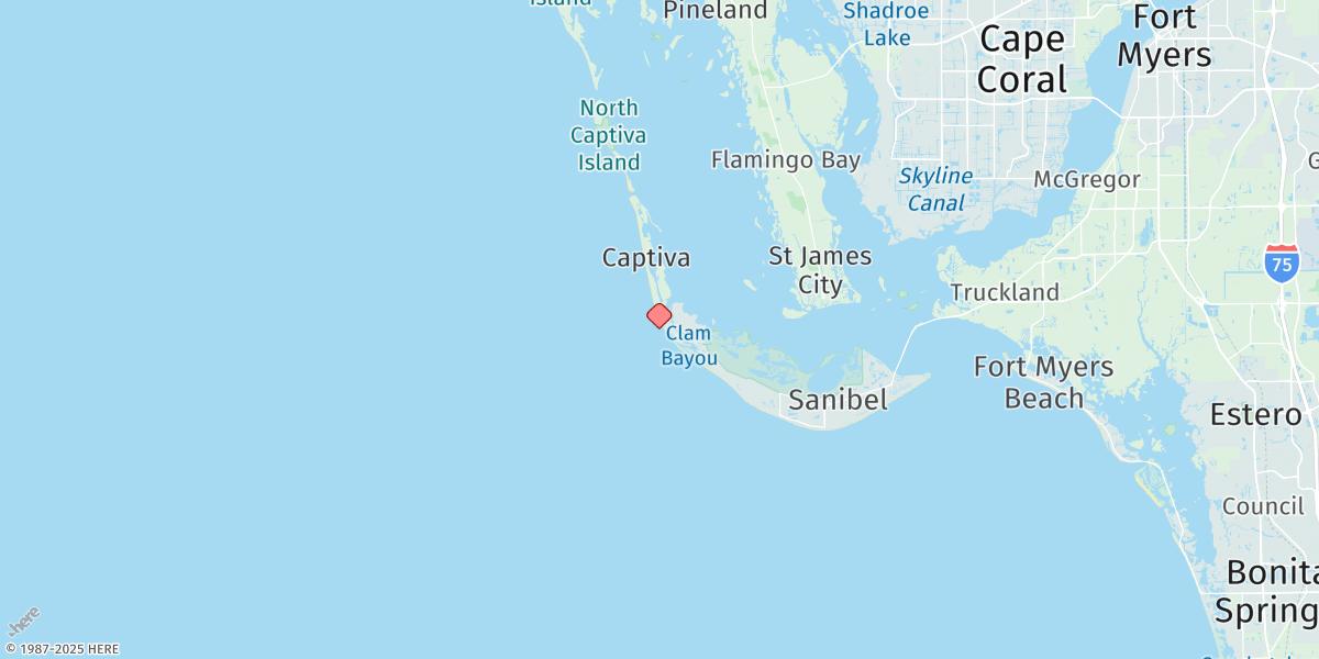 Map of Captiva Island (Outside)