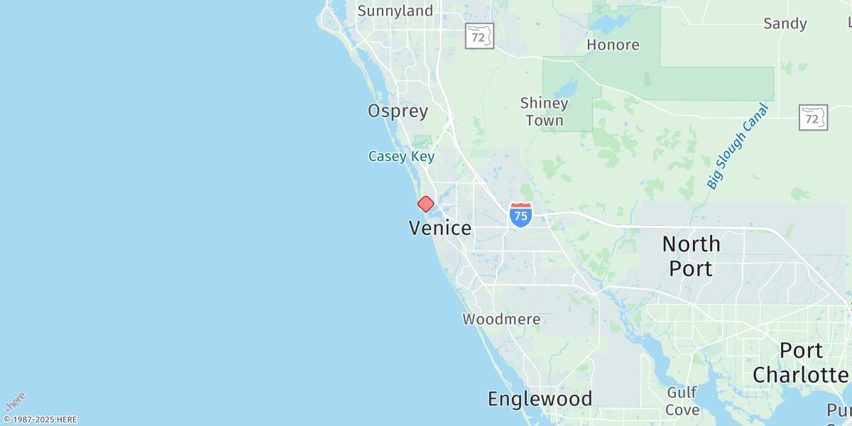Map of Venice Inlet (Inside)