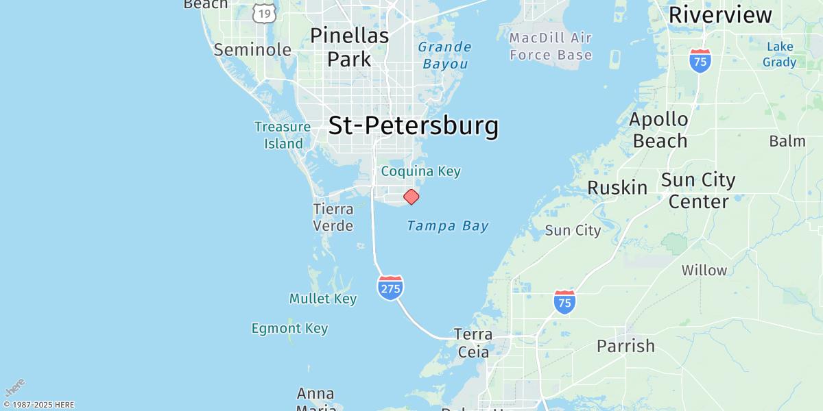 Map of Point Pinellas