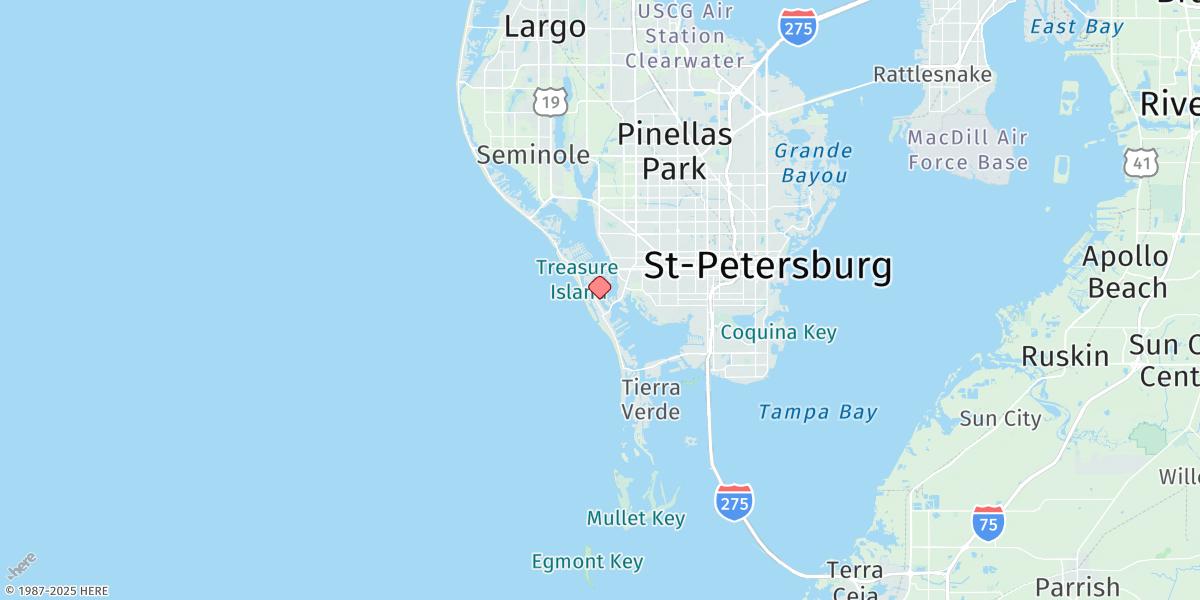 Map of Long Key, 0.5mi N. Of Corey Causeway