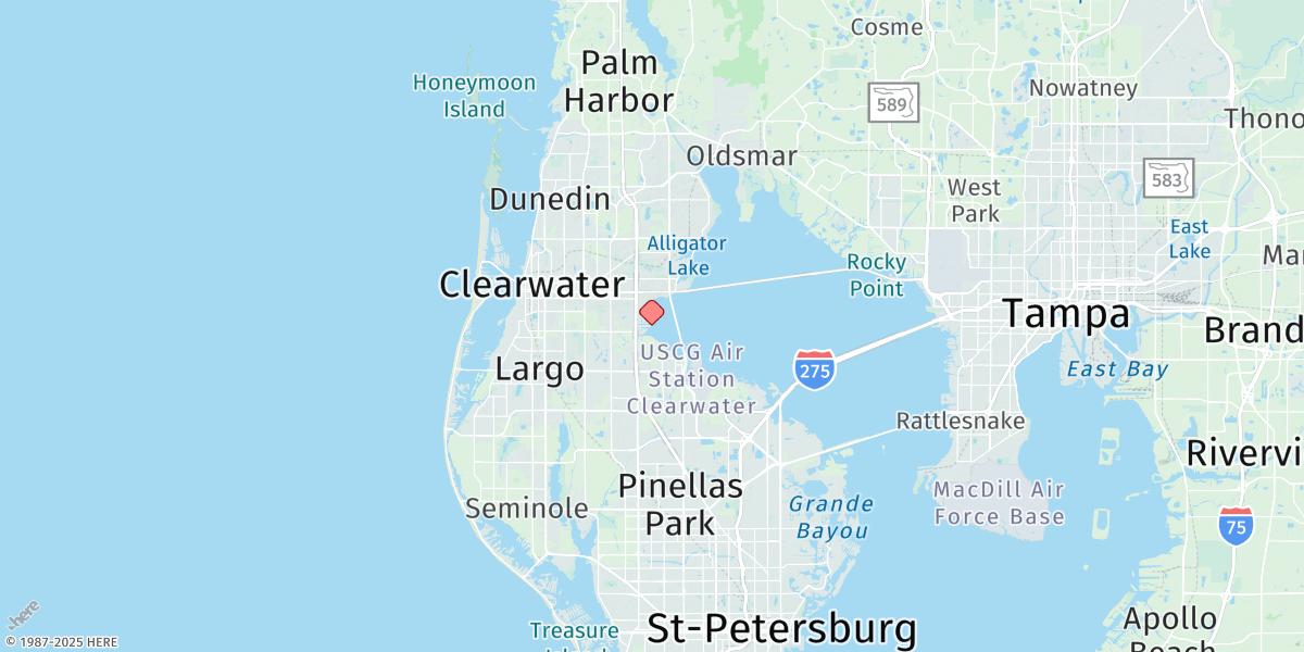 Map of Bay Aristocrat Village, Old Tampa Bay