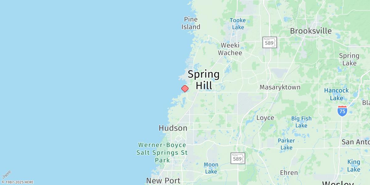 Map of Aripeka, Hammock Creek