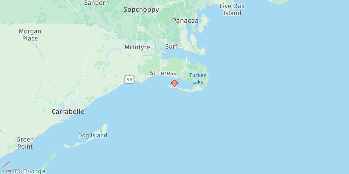 Map of Alligator Point, St. James Island