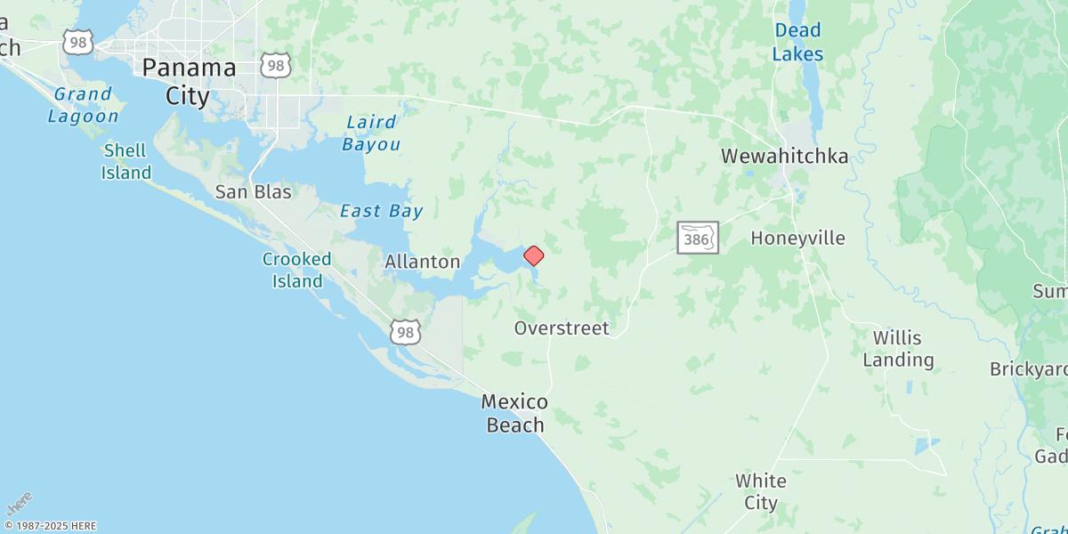 Map of Wetappo Creek, East Bay