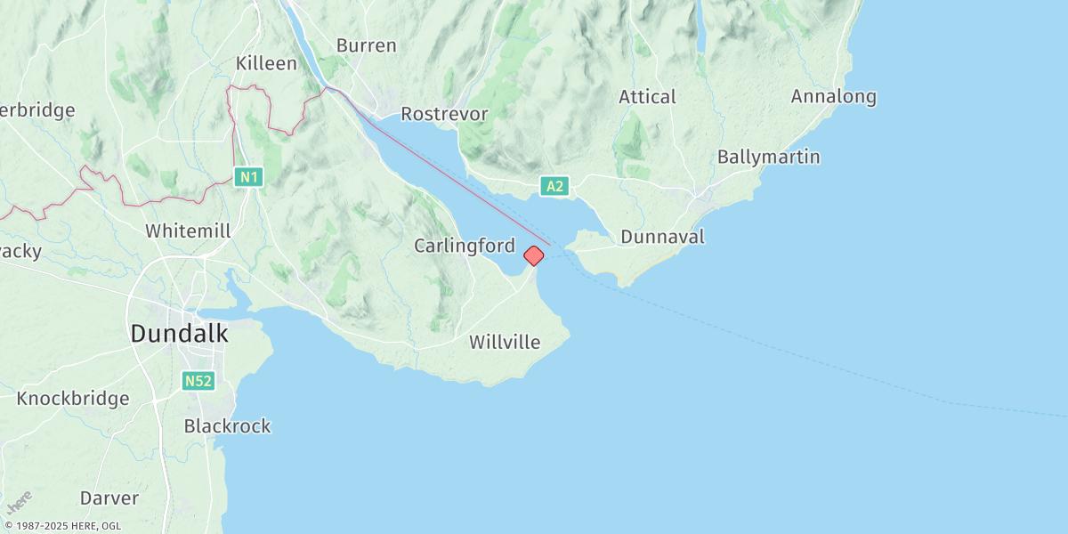 Map of Greenore