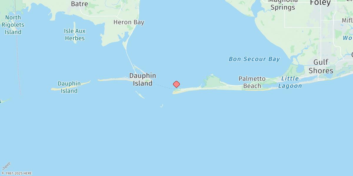 Map of Mobile Point (Fort Morgan)