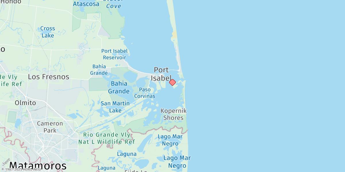 Map of South Bay Entrance