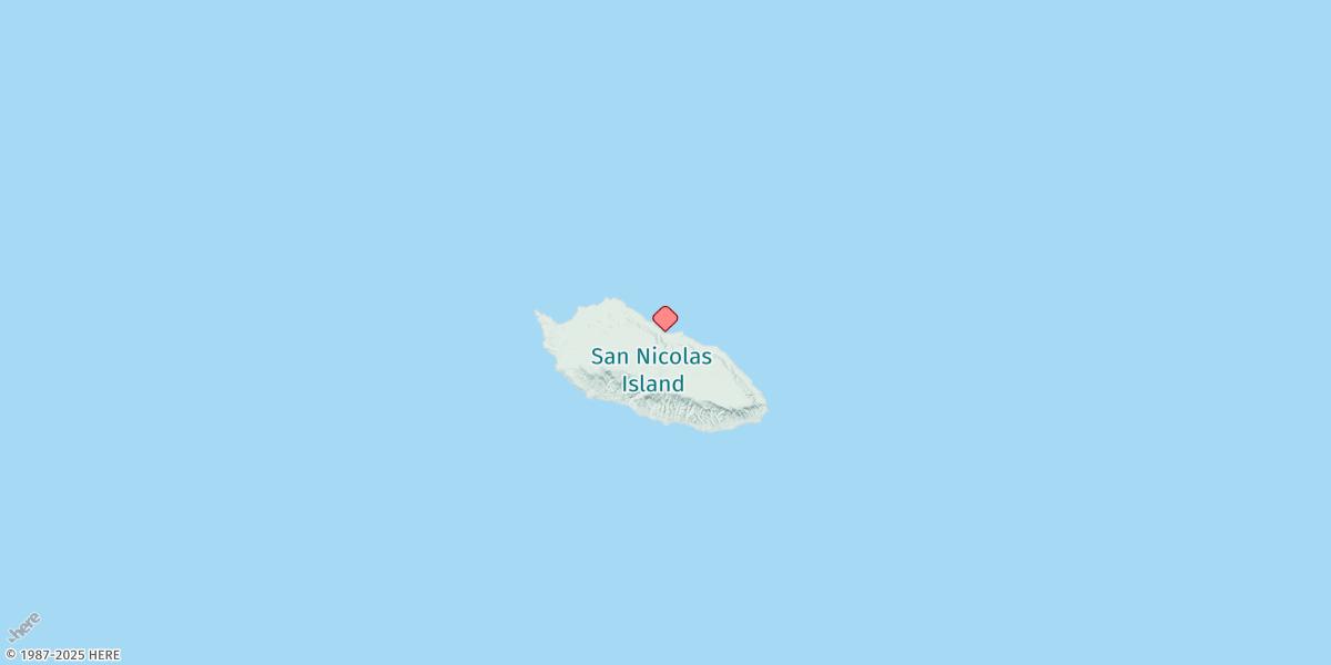 Map of San Nicolas Island