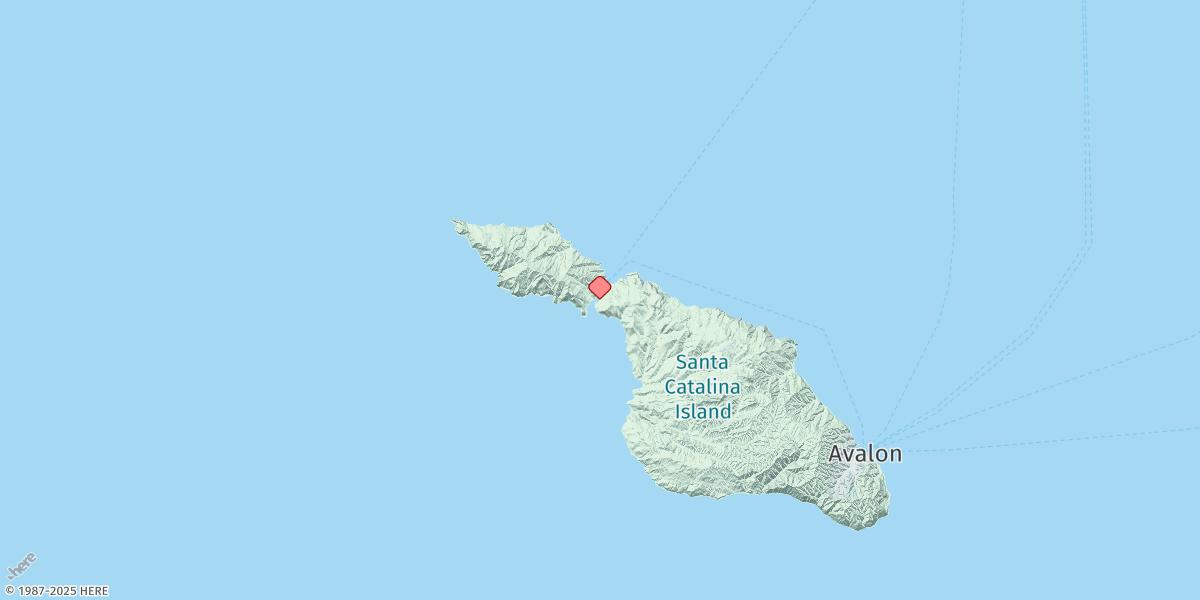 Map of Catalina Harbor, Santa Catalina Island