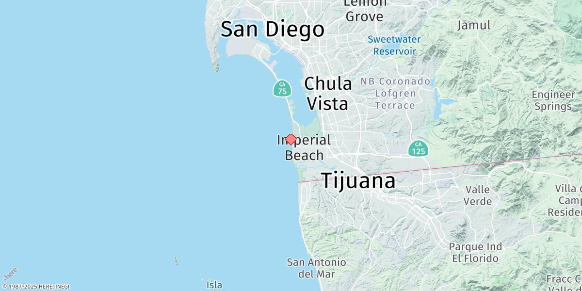 Map of Imperial Beach