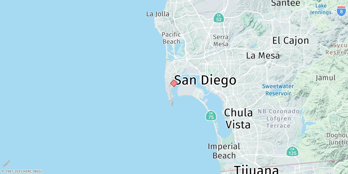 Map of San Diego, Quarantine Station
