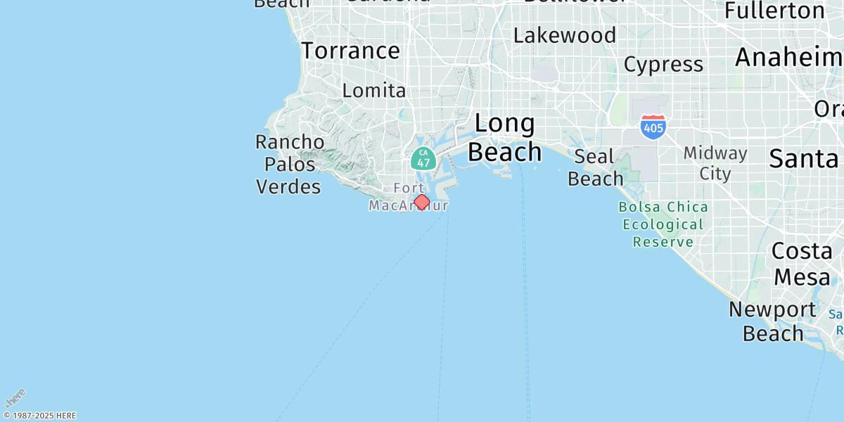 Map of Cabrillo Beach