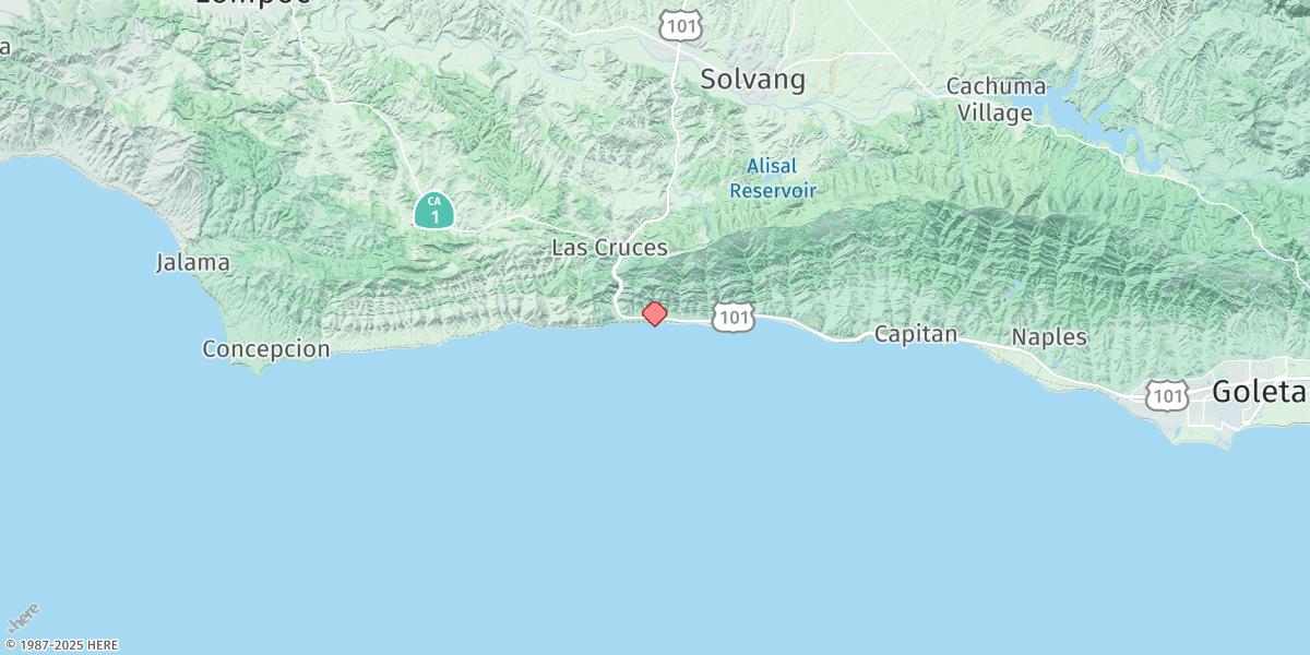 Map of Gaviota, California