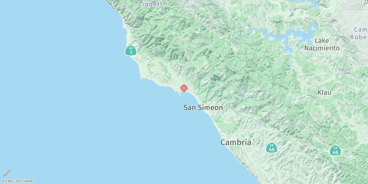 Map of San Simeon