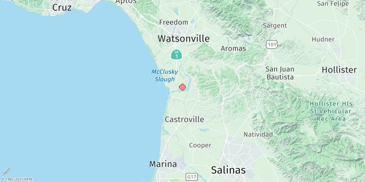 Map of Pacific Mariculture Dock