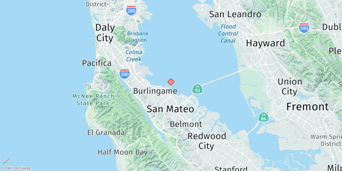 Map of Coyote Point Marina