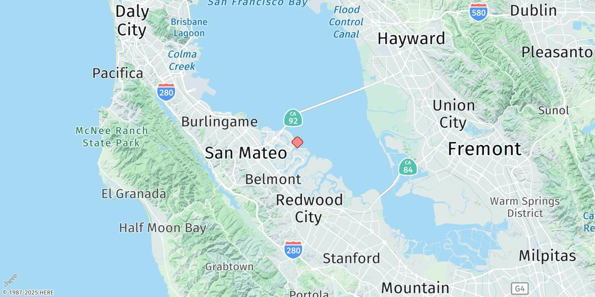 Map of Bay Slough, West End